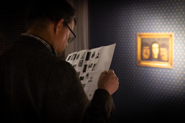 Präsentation: "Wallpaper #8" Tolia Astakhishvili und Klaus Scherübel //  "Stromkilometer 1943,9" - Sofie Thorsen // "Liaison" - Liesl Raff (evn Sammlung , 10.2.2026) Foto: eSeL.at - Lorenz Seidler