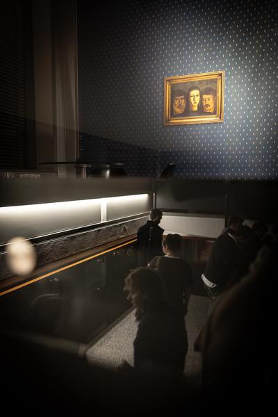 Präsentation: "Wallpaper #8" Tolia Astakhishvili und Klaus Scherübel //  "Stromkilometer 1943,9" - Sofie Thorsen // "Liaison" - Liesl Raff (evn Sammlung , 10.2.2026) Foto: eSeL.at - Lorenz Seidler