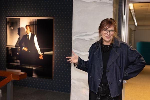 Präsentation: "Wallpaper #8" Tolia Astakhishvili und Klaus Scherübel //  "Stromkilometer 1943,9" - Sofie Thorsen // "Liaison" - Liesl Raff (evn Sammlung , 10.2.2026) Foto: eSeL.at - Lorenz Seidler