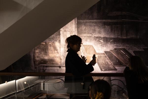 Präsentation: "Wallpaper #8" Tolia Astakhishvili und Klaus Scherübel //  "Stromkilometer 1943,9" - Sofie Thorsen // "Liaison" - Liesl Raff (evn Sammlung , 10.2.2026) Foto: eSeL.at - Lorenz Seidler