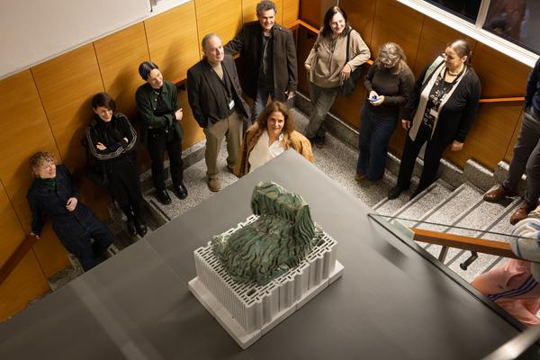 Präsentation: "Wallpaper #8" Tolia Astakhishvili und Klaus Scherübel //  "Stromkilometer 1943,9" - Sofie Thorsen // "Liaison" - Liesl Raff (evn Sammlung , 10.2.2026) Foto: eSeL.at - Lorenz Seidler