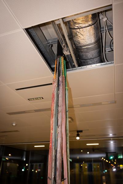 Präsentation: "Wallpaper #8" Tolia Astakhishvili und Klaus Scherübel //  "Stromkilometer 1943,9" - Sofie Thorsen // "Liaison" - Liesl Raff (evn Sammlung , 10.2.2026) Foto: eSeL.at - Lorenz Seidler