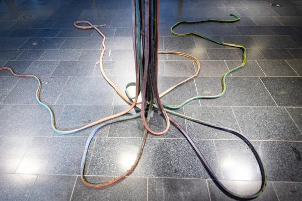 Präsentation: "Wallpaper #8" Tolia Astakhishvili und Klaus Scherübel //  "Stromkilometer 1943,9" - Sofie Thorsen // "Liaison" - Liesl Raff (evn Sammlung , 10.2.2026) Foto: eSeL.at - Lorenz Seidler