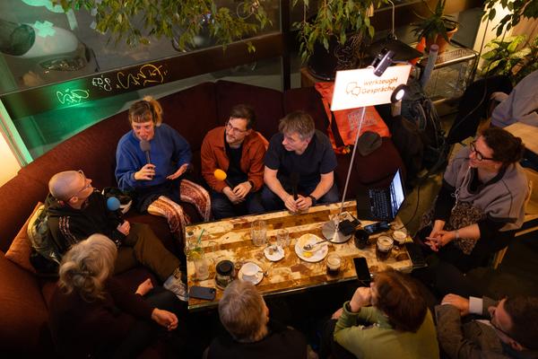 werkzeugH Gespräch: Schwimmverein Donaukanal (werkzeugH, 17.3.2026) Foto: eSeL.at - Lorenz Seidler