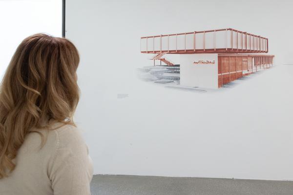 Garderobengestaltung feat. B21-Collage by eSeL (Belvedere 21, seit 27.1.2026) Foto: eSeL.at - Lorenz Seidler