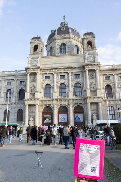 "Wir produzieren – ihr stellt aus!" Freier Eintritt für bildende Künstler:innen mit IAA-Ausweis (Ig Bildende Kunst @ Kunsthistorisches Museum / Maria Theresien Platz, 12.3.2026) Foto: eSeL.at - Lorenz Seidler