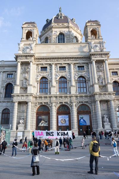 "Wir produzieren – ihr stellt aus!" Freier Eintritt für bildende Künstler:innen mit IAA-Ausweis (Ig Bildende Kunst @ Kunsthistorisches Museum / Maria Theresien Platz, 12.3.2026) Foto: eSeL.at - Lorenz Seidler